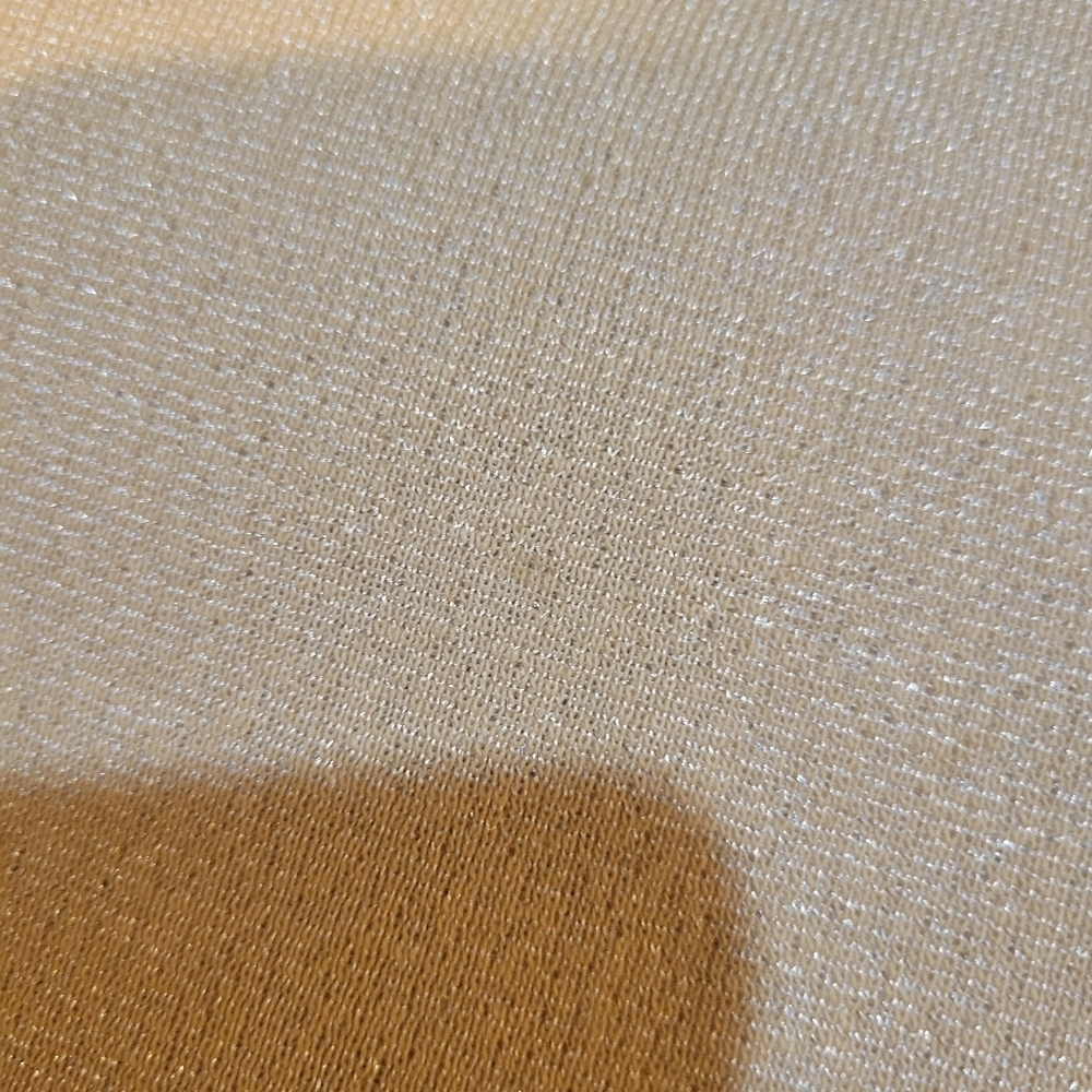 Shameless Tan And White Y2k Feminine Lacey Romantic Sparkly Top | Medium - Picture 8 of 8